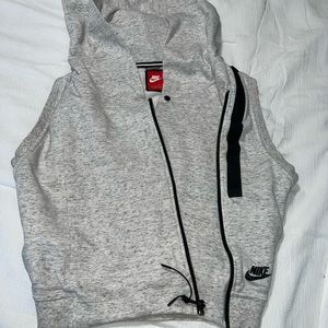 Grey Nike Zip Up Vest